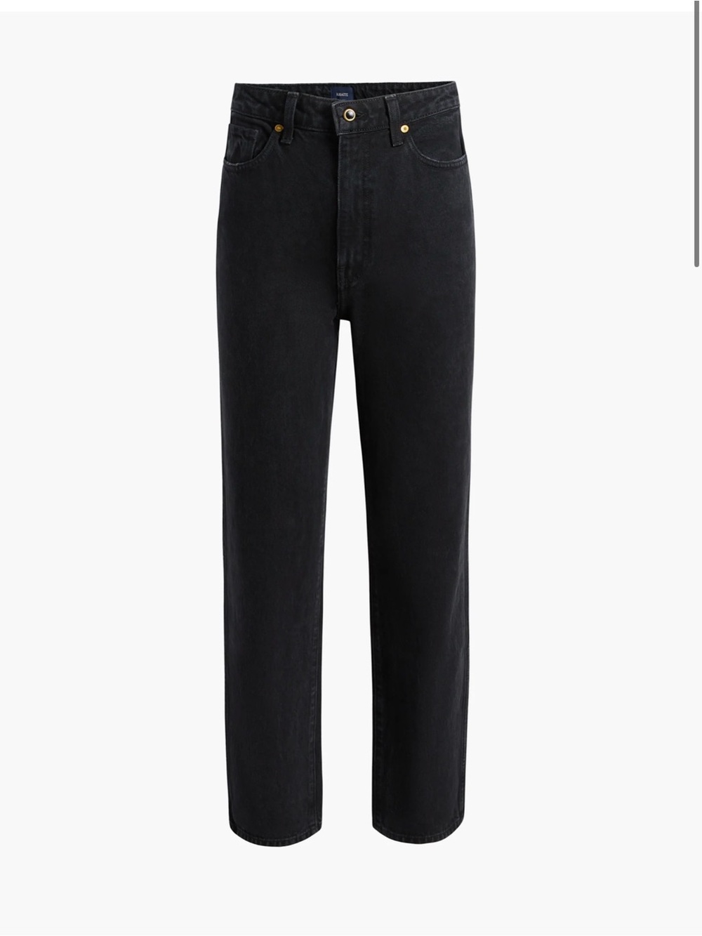 KHAITE Black Straight-Leg Women's Jeans